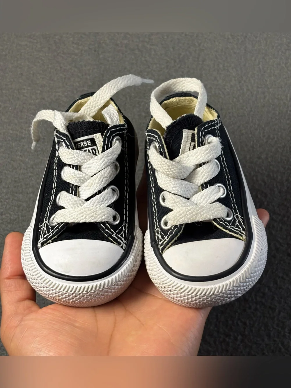 CONVERSE Chuck Taylor All Star Canvas Low Black Size 2